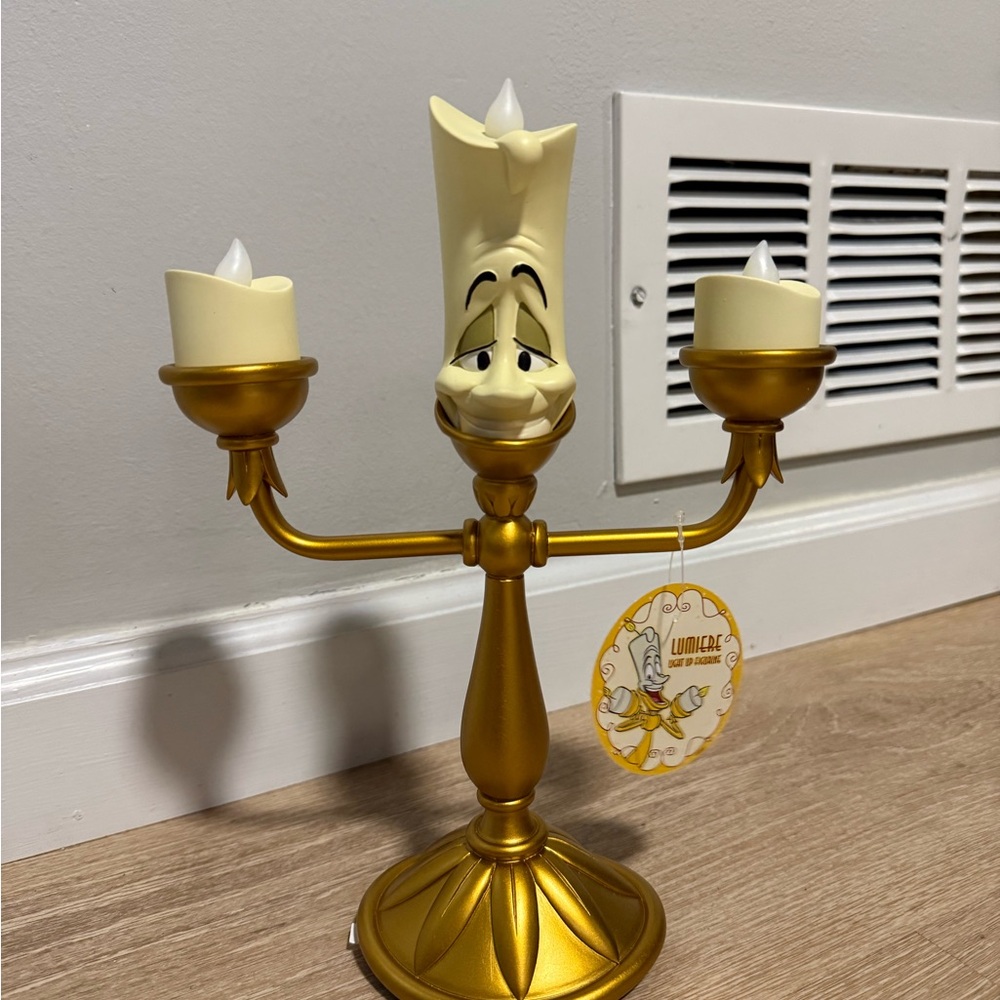 Beauty and the Beast Lumiere Light-Up Candlestick Figurine